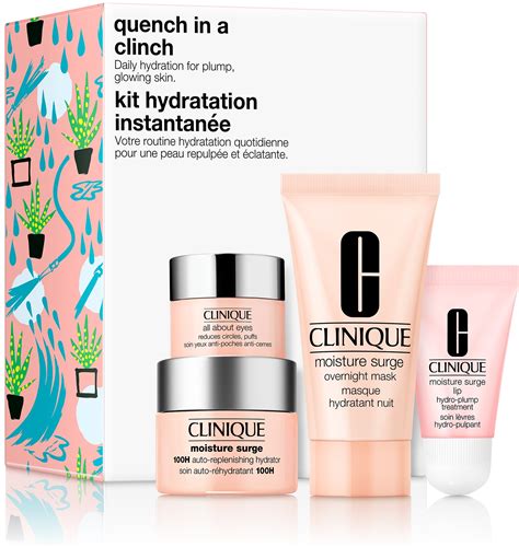 clinique moisture surge travel kit.